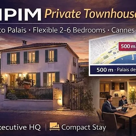 Frgk Private Townhouse Hq Walk To Palais Flexible 2 6 Bedrooms * Cannes